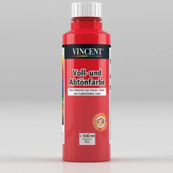 Vincent Voll- und Abtönfarbe rot 0,5 L