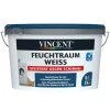 Wand- und Deckenfarbe Feuchtraum Weiß seidenmatt 5 L^Vincent Discount