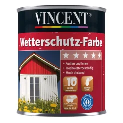 Wetterschutzfarbe Enzianblau 0,75 L^Vincent New