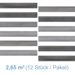 Vinyl SPC Eiche Grauwald 1220 x 181 x 4,5mm