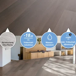 Vinyl SPC Eiche Posen 1220 x 181 x 4,5 mm