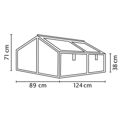 Frühbeet Zola ESG alu^Vitavia Best