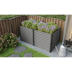 Hochbeet Meta granit/schwarz^Vitavia