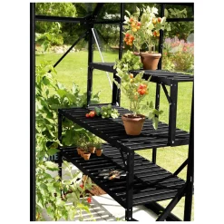 Alu-Tischaufsatz schwarz 121 x 28 x 38 cm^Vitavia Sale