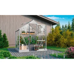 Gewächshaus Eris 2500 2,5m² silber*Vitavia Online