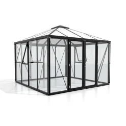 Gewächshaus Jack Roof 10m² schwarz^Vitavia Hot