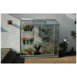 Vitavia Gewächshaus Styx 1300 1,3m² 4 mm Hohlkammerplatten silber