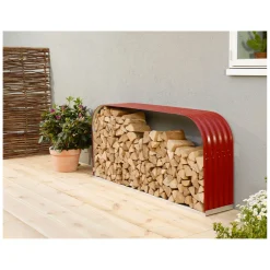 Vitavia Kaminholzregal Lignum 401 flach rubin-rot