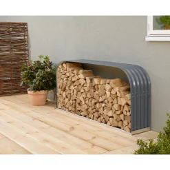 Kaminholzregal Lignum flach granit^Vitavia Best