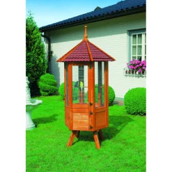 Voliere sechseckig mit Bitumendach*Promadino Discount