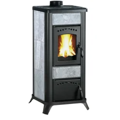 Kaminofen Romantik Naturstein7,5 KW Abgasanschluss 130 mm*Wamsler Clearance