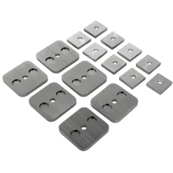 Novadoors Wandabstand-Set NOVA 418 Edelstahl-Optik matt