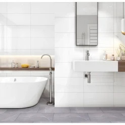 Wandfliese Bianca weiß rektifiziert 60 x 30 x 0,8 cm* Discount