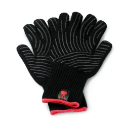 GrillhandschuhGröße L/XL Set aus Kevlar schwarz lang mit Silikonnoppen*Weber Outlet
