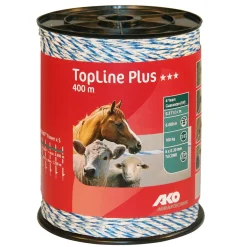 Weidezaunlitze TopLine Plus 400 m weiß-blau 400 Stück* Outlet