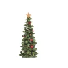 Weihnachtsbaum Polyresin grün/rot/gold mit Glitzer Durchmesser 8,5 cm H 19,5 cm* Online