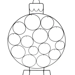 Weihnachtskugel mit Halterungen 77cm schwarz^ Online