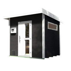 Weka Design-Saunahaus Kuopio Sparset 9,0 kW Bio S inkl analoger Steuerung natur