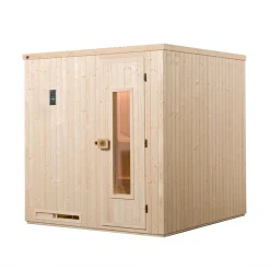 Elementsauna Halmstad Größe 1 Sparset 7,5 kW OS Massivholztuer*Weka Best