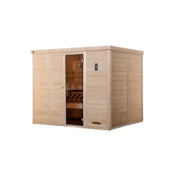 Weka Premium Massivholz-Elementsauna Kemi Größe 4 Sparset 7,5 kW Bio S