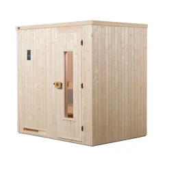 Saunahaus Salo Größe 2 Sparset 7,5 kW Bio S anthrazit^Weka New