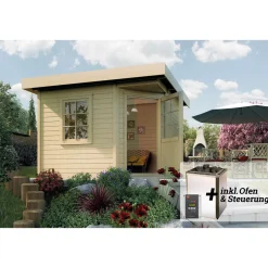 Weka Saunahaus Salo Größe 1 Sparset 7,5 kW Bio S natur