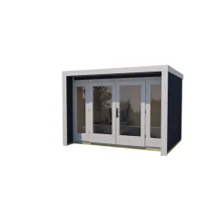 Weka Designhaus 263 Größe 2 300 x 235 cm schwarz