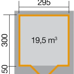 Weka Designhaus 126 Größe 3 schwedenrot