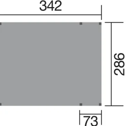 Doppelschaukel Tabaluga 816 A mit Podest*Weka Outlet
