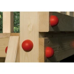 Weka Drachenturm Tabaluga mit Satteldach Sparset inkl Schaukel und Sandkasten