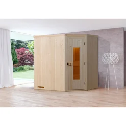 Elementecksauna „Varberg 1“ HT^Weka