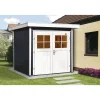 Gartenhaus 227 205 x 209 x 217 cm schwarz^Weka New
