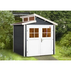 Gartenhaus 226 237 x 231 x 252 cm schwarz*Weka Hot