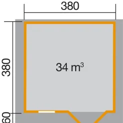 Weka Gartenhaus 136 Größe 2