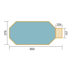 Holzpool 594 A 376 x 850 cm Sparset^Weka Outlet