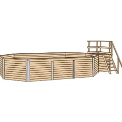 Massivholzpool 594 Alles-dabei-Set*Weka New