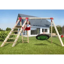 Nestschaukel Tabaluga mit Podest und Einzelschaukel^Weka Sale