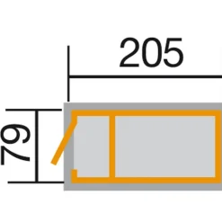 Profi-Hochbeet 669 mit Abstellraum natur^Weka New