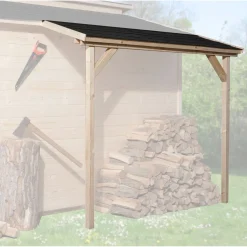 Weka Schleppdach für Gartenhaus 19/21 mm natur