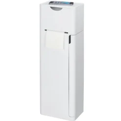 6 in 1 Stand WC-Garnitur Imon Weiß matt integrierter Toilettenpapierhalter WC-Bürstenhalter Ersatzrollenhalter Stauraumfächer und Ablage*Wenko Outlet