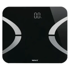 Wenko Analysewaage LED mit Bluetooth Schwarz Körperfettwaage
