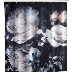 Wenko Anti-Schimmel Duschvorhang Peony Textil Polyester 180 x 200 cm waschbar