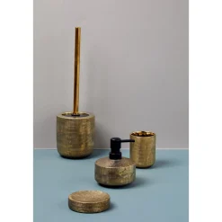 Bad-Accessoire Set Rivara 3-teilig Bad-Zubehör handbemalt*Wenko Online