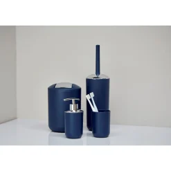 Wenko Bad-Accessoire-Set Brasil Dunkelblau 4-teilig bruchsicher