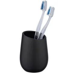 Wenko Bad-Accessoire-Set Badi Schwarz Keramik