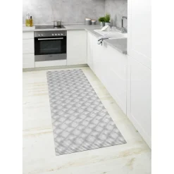 Badematte Flow Grau 65 x 200 cm Weichschaummatte^Wenko Hot