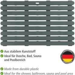 Badematte Indoor und Outdoor Grau 50 x 80 cm*Wenko Outlet