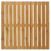 Wenko Baderost Indoor und Outdoor Bambus 50 x 50 cm Badematte Bodenrost für Dusche Bad Pool mit rutschhemmender Unterseite