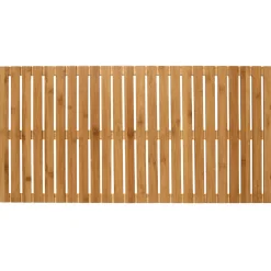 Wenko Baderost Indoor und Outdoor Bambus 100 x 50 cm Badematte Bodenrost für Dusche Bad Pool mit rutschhemmender Unterseite