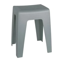 Wenko Badhocker Kumba Grau Stabile Qualität aus Kunststoff